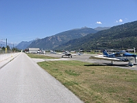 PA28 flight to Sion-LSGS 030  LSGS tarmac